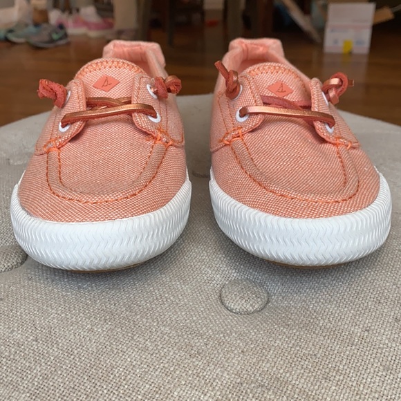 Sperry Slip On Lounge Away Sneaker Orangey Light Peach Women's 6 - Picture 3 of 14